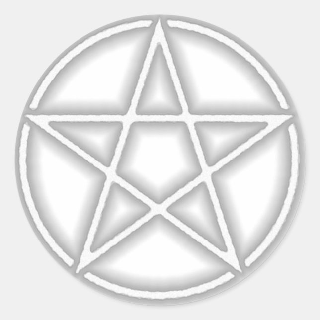Transparent Gray Pentacle Stickers (Front)