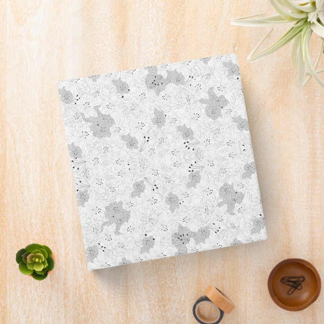 Transparent Grid Overlay – Editable PNG Texture 3 Ring Binder (In Situ)