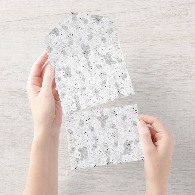 Transparent Grid Overlay – Editable PNG Texture All In One Invitation (Tearaway)