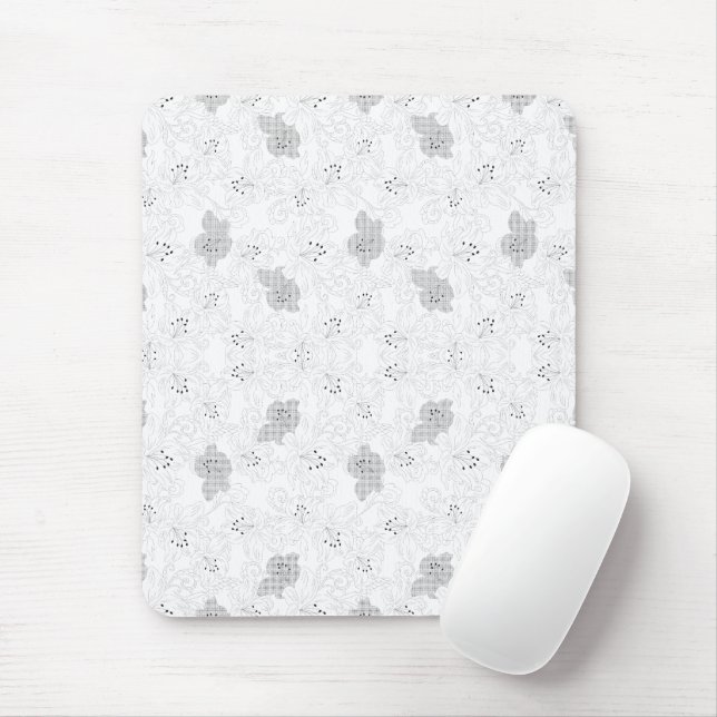 Transparent Grid Overlay – Editable PNG Texture Mouse Pad (With Mouse)