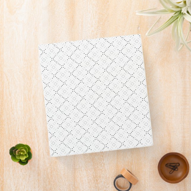Transparent Grid PNG | Editable Texture Overlay 3 Ring Binder (In Situ)