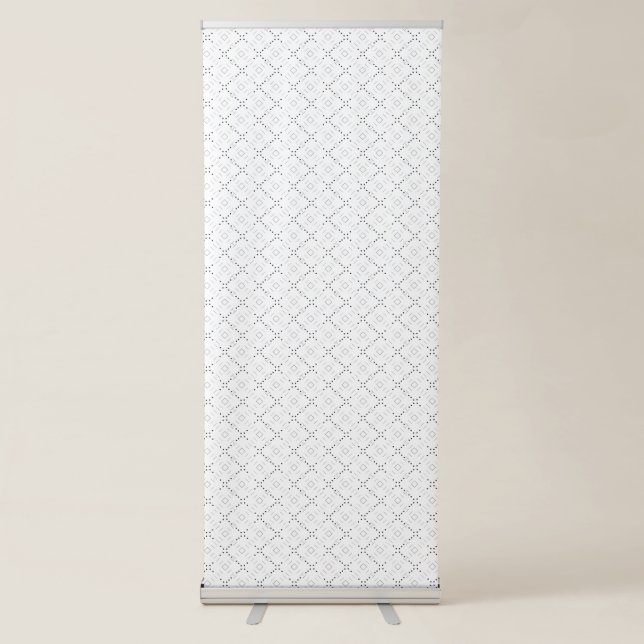 Transparent Grid PNG | Editable Texture Overlay Retractable Banner (Front)