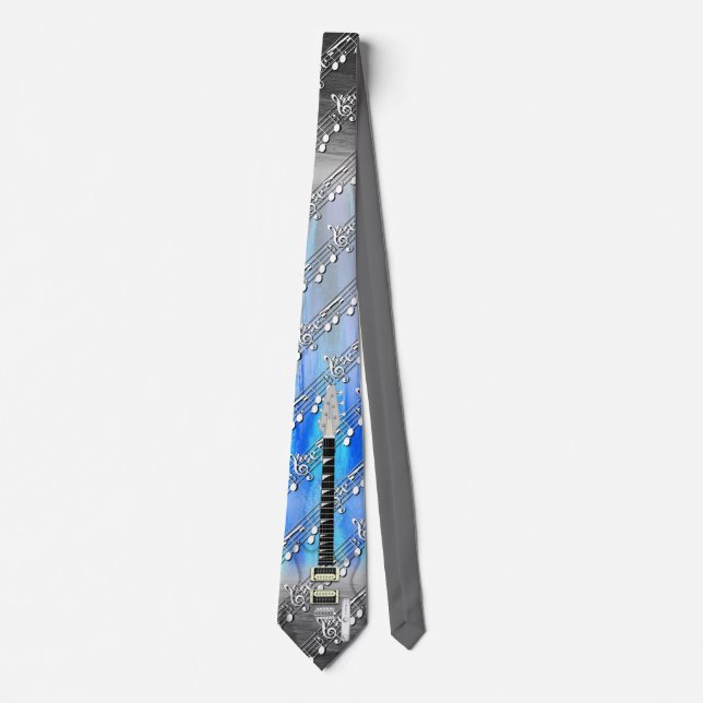 Transparent Guitar Neck Tie (Front)