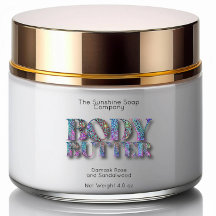 Transparent Holographic Glitter Body Butter Label