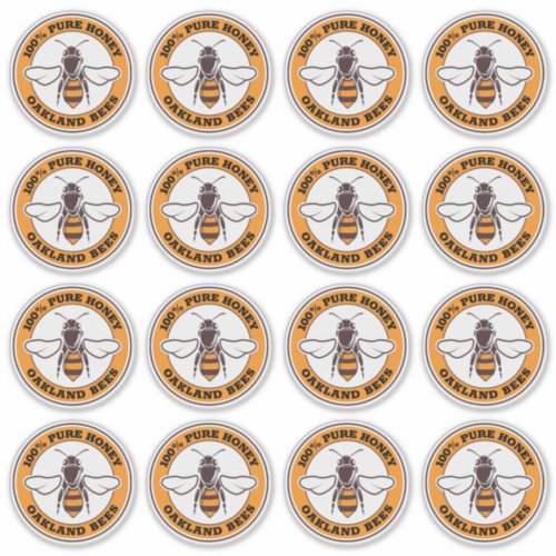 Transparent Honey Bee Icon Beekeeper Product Sticker