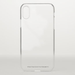 Transparent iPhone Case with Custom ID Information