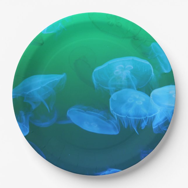 Transparent Jellyfish Paper Plates (Front)