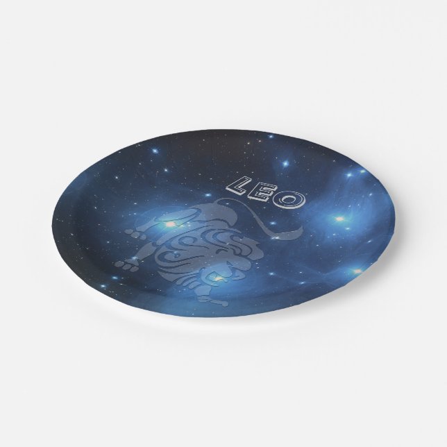 Transparent Leo Paper Plates (Angled)