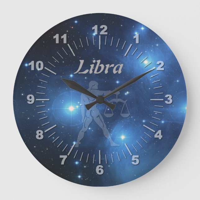 Transparent Libra Large Clock (Front)