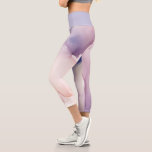 transparent light purple silk effect capri leggings<br><div class="desc">Our "transparent silk" collection features airy silk effect in pastel colors on two backgrounds of your choice with modern layout and script for every occasion item. This effect is used on our paper products as well as other merchandise so do check our store for more items from this collection.</div>