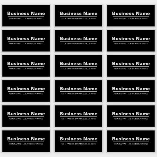 Transparent Modern Address or other Business Sticker