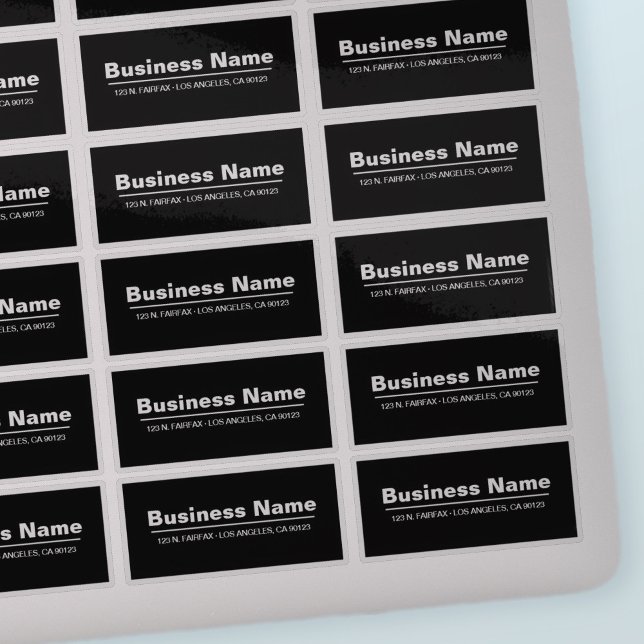 Transparent Modern Address (or other) Business Sticker (Creator Uploaded)