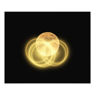 Transparent Moon Print