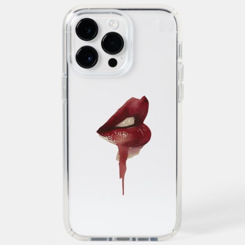 Transparent Phone Case _ Red Lipstick