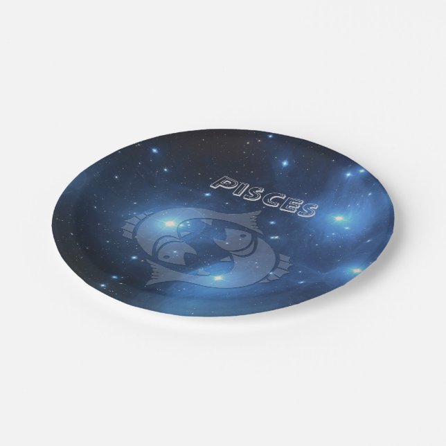 Transparent Pisces Paper Plates (Angled)