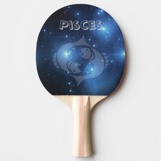 Transparent Pisces Ping Pong Paddle (Front)