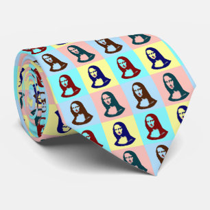 Transparent Pop Art Mona Lisa Tie