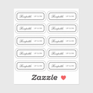 Transparent product label Custom-Cut Vinyl Sticker