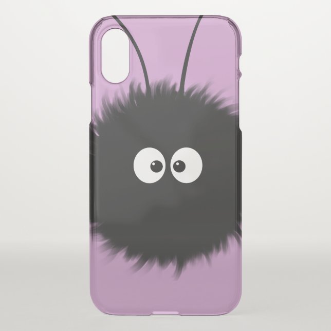 Transparent Purple Kawaii Cute Dazzled Bug Uncommon iPhone Case (Back)