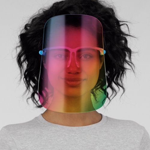 Transparent Rainbow Face Shield