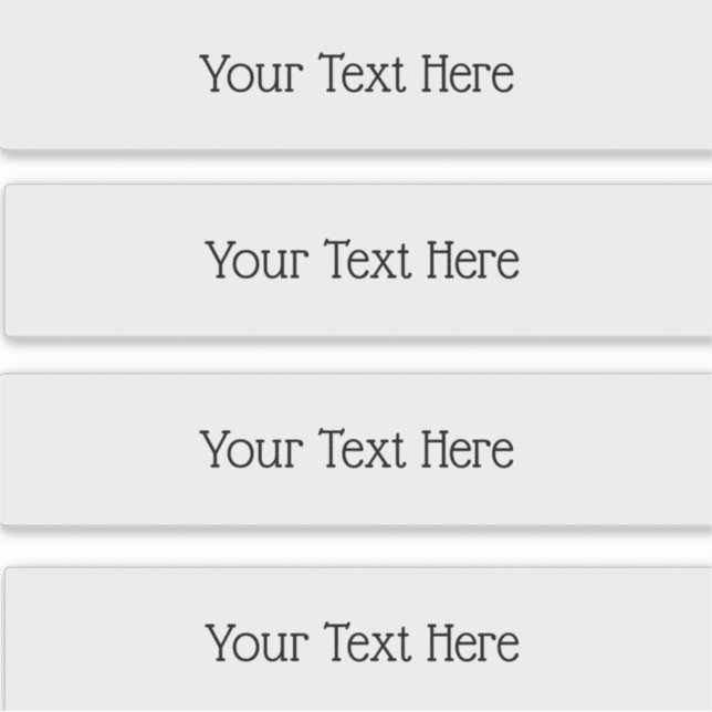 Transparent Rectangle Stickers (Front)