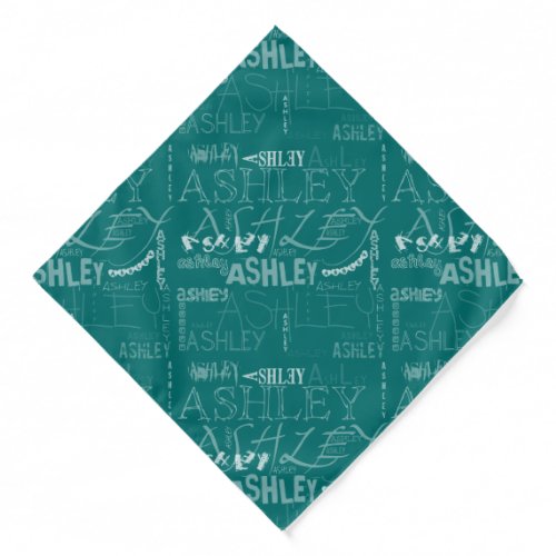 Transparent repeating Ashley Choose color Bandana