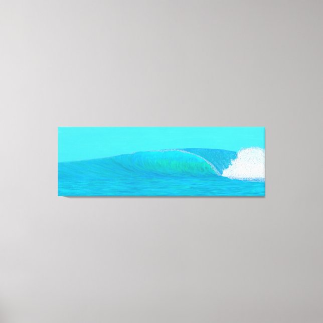 Transparent roofer wave canvas print (Front)