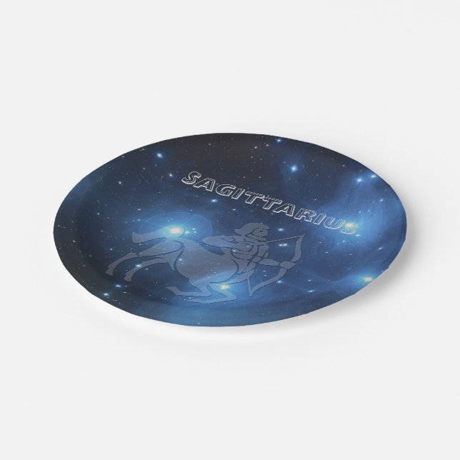 Transparent Sagittarius Paper Plates (Angled)