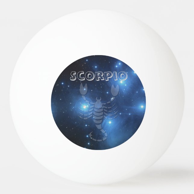 Transparent Scorpio Ping-Pong Ball (Front)