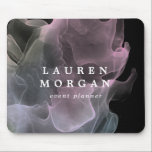 transparent silk elegant monogram mouse pad<br><div class="desc">Our "transparent silk" collection features airy silk effect in pastel colors on two backgrounds of your choice with modern layout and script for every occasion item. All information is in a combination of serif and script font ready for your customization.</div>