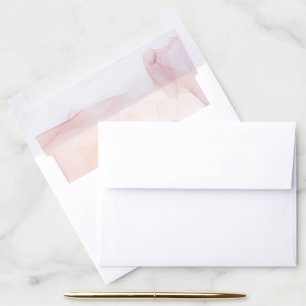 Transparent Silk Modern Wedding Envelope Liner