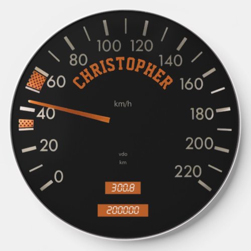 Transparent Speedometer on Dashboard Wireless Charger