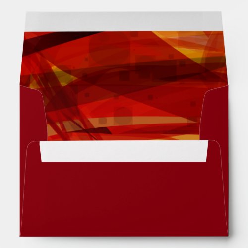 Transparent Star Bat Bar Mitzvah Envelope red