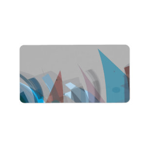 Transparent Star Bat Bar Mitzvah Return Address Label