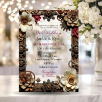 Transparent Steampunk Gothic Themed Wedding