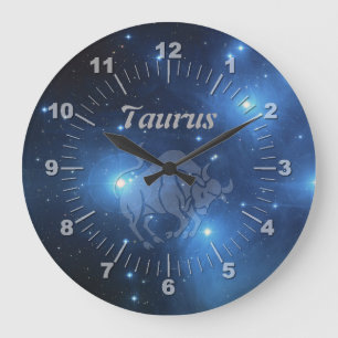 Transparent Taurus Large Clock