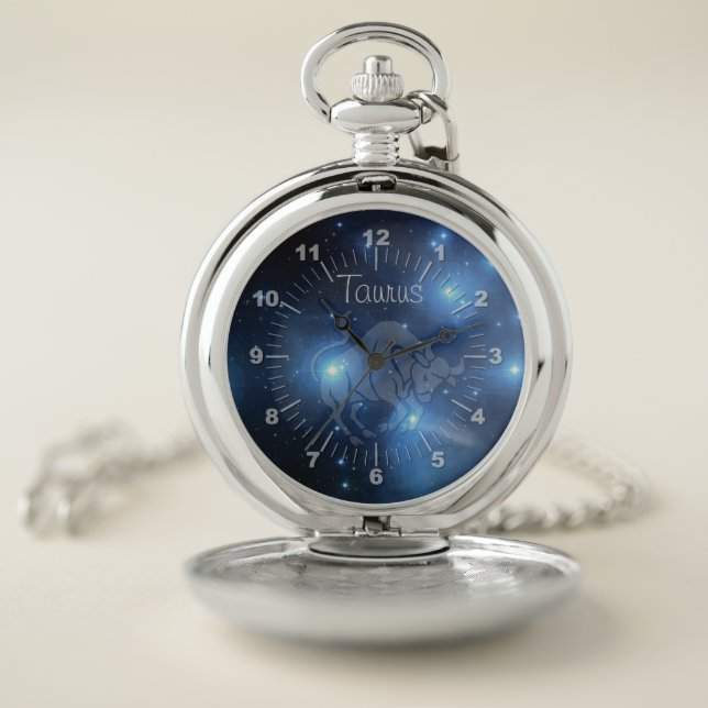 Transparent Taurus Pocket Watch (Inside)