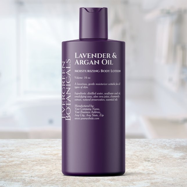 Transparent w White Text Cosmetics Bottle Label (Creator Uploaded)