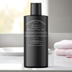 Transparent & White Cosmetics Bottle Label