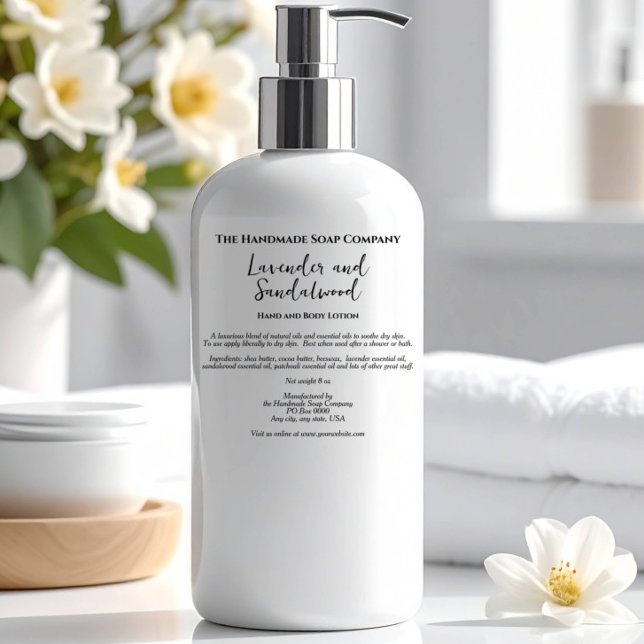 Transparent with Black Text Cosmetics Bottle Label (Creator Uploaded)