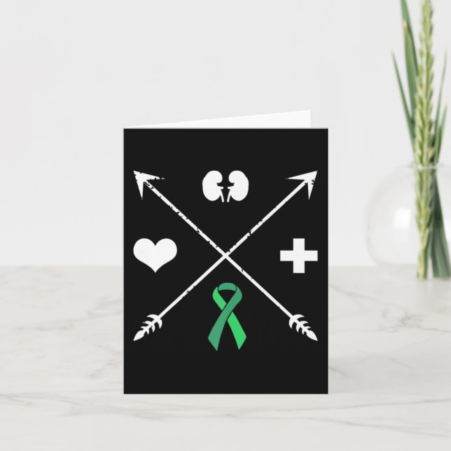 Transplant Awareness Kidney Disease Month  Card (Front)