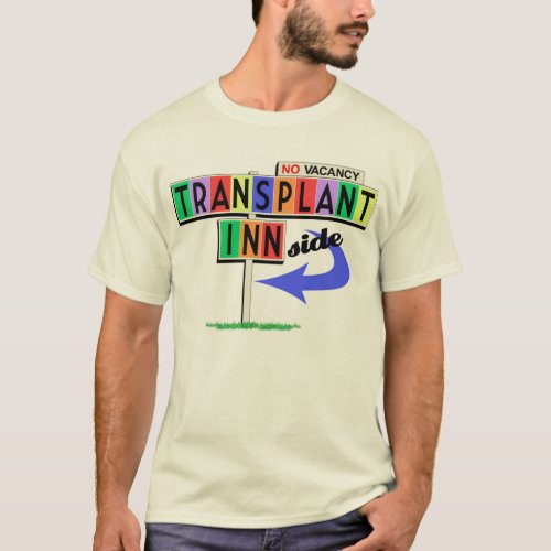 Transplant Innside retro motel sign T_Shirt
