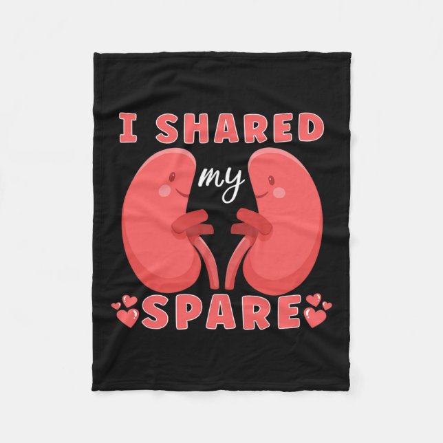 Transplant Kidney Donor Kidney Disease  Fleece Blanket (Front)