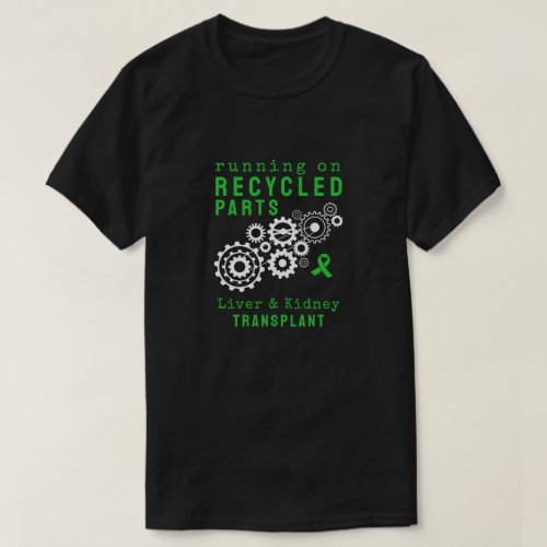 Transplant Recycled Parts Steampunk Gears Custom T_Shirt