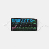 Transplant Strong Organ Donation Awareness Mask (Front, Folded)
