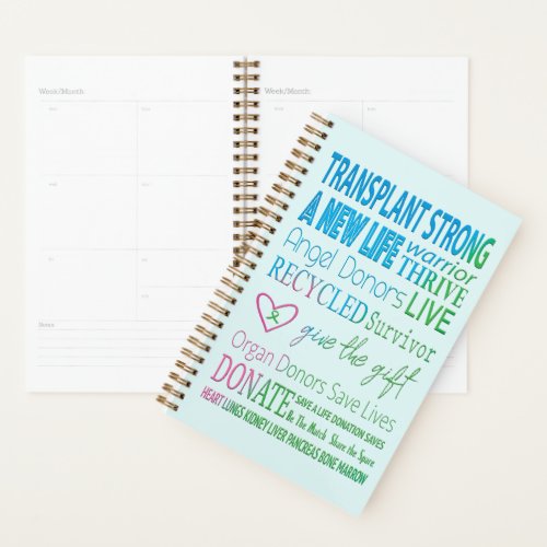 Transplant Strong Organ Donation Small  Planner