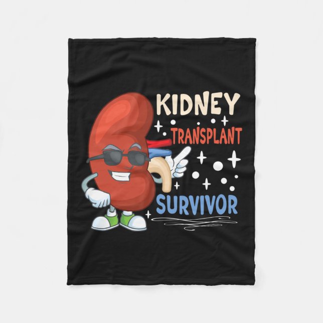 Transplant Surgery Kidney Donor Kidney Disease  Fleece Blanket (Front)