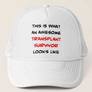 transplant survivor, awesome trucker hat