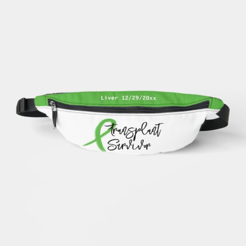 Transplant Survivor Green Ribbon Trendy  Fanny Pack