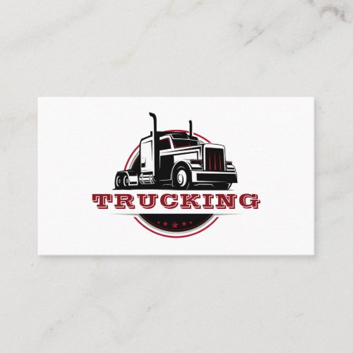 Transport Semi Trucking Trucker Company Business Card